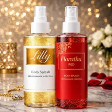 Kit 2 Body Splash Feminino Floratta Red e Lily Fragrância Leve e Refrescante