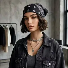 Bandana Paisley Unissex Lenço Multifuncional para Pescoço Cabeça Moto Ciclismo Hip Hop 55x55cm