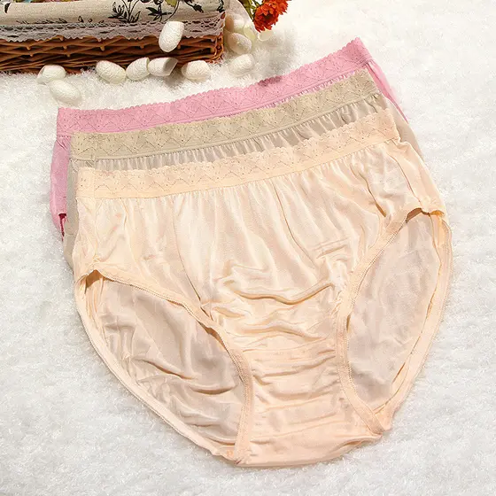 E13 100% calcinha de maternidade de seda amoreira respirável cintura alta plus Size mais gordura mãe calcinha gravidez c