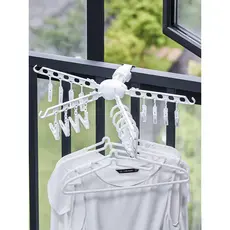Rack de secagem multifuncional meias clipe Multi-clipe gancho bebê crianças roupa interior rack de secagem pendurado jan