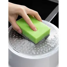 Esfregão de cozinha escova de limpeza pote escova prato ferramenta útil absorver água esponja lavar louça limpar esponja