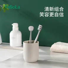 Conjunto de escova de dentes de cerdas macias, 2 peças, proteção de gengiva doméstica, cerdas finas e macias, limpeza pr