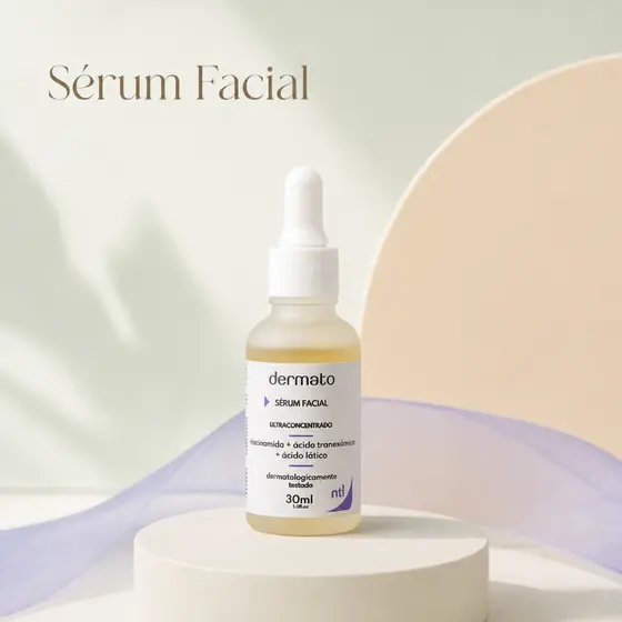 Sérum Facial Dermato Ultra Concentrado 30ml | Niacinamida, Ácido Tranexâmico e Ácido Lático | Cuidado Facial e Skincare
