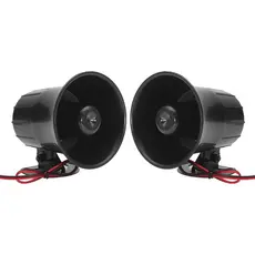 Duas buzinas elétricas de 12V20W, adequadas para carros, caminhões, trailers, alto-falantes, caixas de som de vans e twe