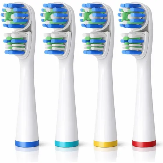 Cabeça de escova de reposição Alayna, compatível com escova de dentes elétrica Oral-B, Design de cabeça dupla, cerdas Du
