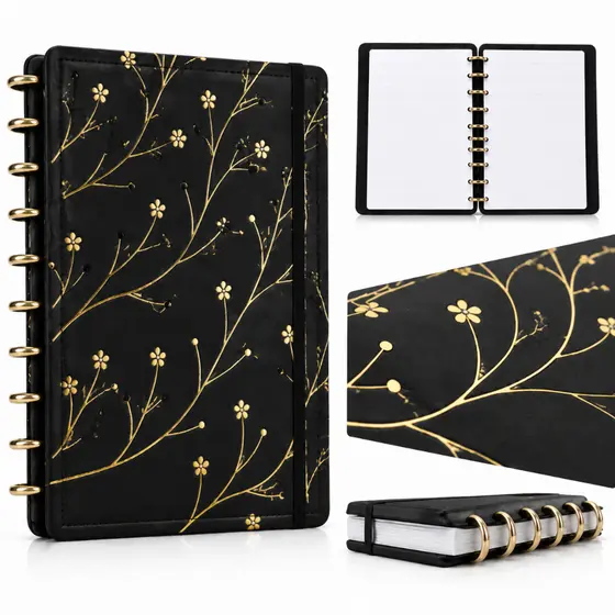 Caderno Inteligente A4 B5 Premium com Discos Removíveis Reposicionável para Estudos, Planner e Trabalho