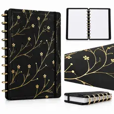 Caderno Inteligente A4 B5 Premium com Discos Removíveis Reposicionável para Estudos, Planner e Trabalho