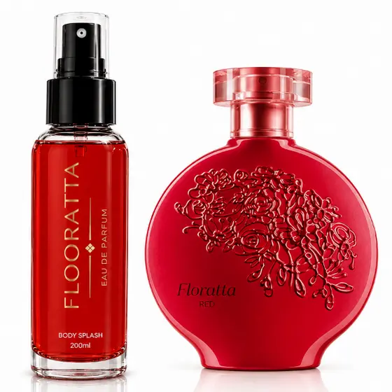 Body splash Feminino Perfume Deo Colônia Flooratta Red 200ML
