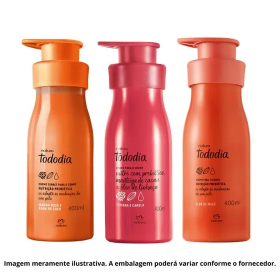 Natura Tododia Combo Corporal – 3 Hidratantes de 400ml Cada