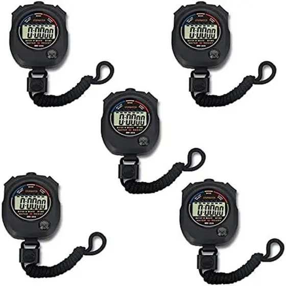 Pgzsy 2 Pack Temporizador De Cronômetro Esportivo Digital Eletrônico Multifuncional , Display Grande Com Função De Data