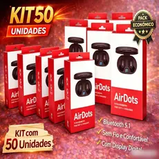 Kit com 50 Fones de Ouvido Bluetooth E6S AirDots para Atacado  Cancelamento de Ruído para Revenda
