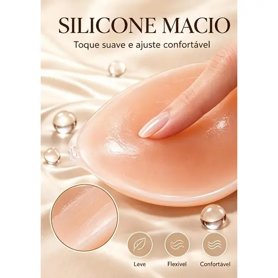 Sutiã adesivo silicone invisível fecho frontal sem alças para vestidos