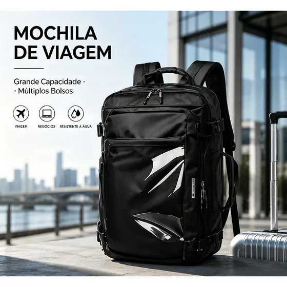 Mochila de Ferramentas Grande Capacidade, Bolsa Resistente com Múltiplos Bolsos para Eletricista e DIY