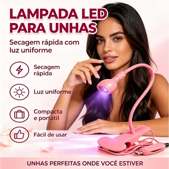 Lâmpada LED Unhas com Braço Flexível