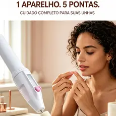 Lixadeira elétrica de unha profissional portátil caneta várias pontas para manicure e pedicure