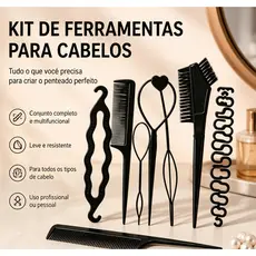 Kit Multifuncional De Acessórios Para Cabelo Ferramentas De Penteado