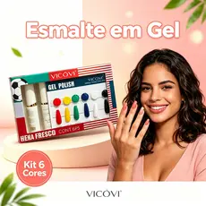 Kit Esmalte Unhas Várias Cores Seca Rápido Cores Vivas Durável