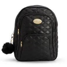 Bolsa Mochila Feminina Estilosa com Alças Reguláveis + Chaveiro Pompom