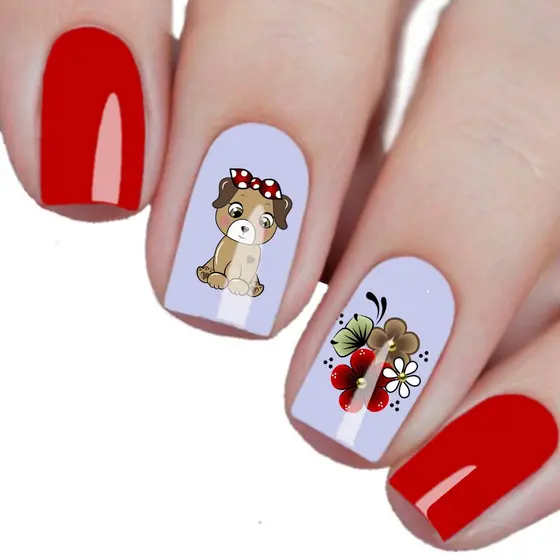 120 Adesivos de unhas Pelicula para unha 3D no cartelão manicure