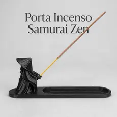 Porta Incenso Incensário Samurai Zen Monge Bandeja Decoração Escritório Sala Meditação Presente Aromatizador Minimalista
