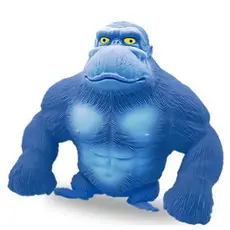 Brinquedo Gorila Kong— Boneco Macaco Elástico Indestrutível | Estica, Esmaga, Satisfatório