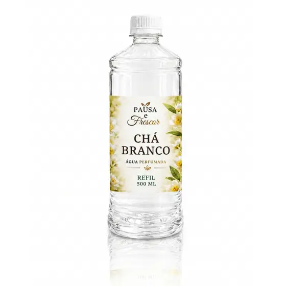 Água Perfumada Chá Branco para Tecidos Roupas Aromatizador de Ambiente 500 ml