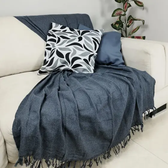 Manta Para Sofá 210cm x 120cm Decorativa E Protetora 100% Algodão | Capa para Colchão   | SUV