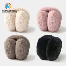 Protetores De Ouvido Dobráveis MYRONGBR , Orelha De Pelúcia Macios E Quentes De Inverno , Aquecedor Portátil Com Proteçã