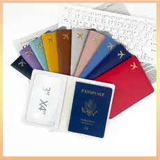 Estojo Protetor De Passaporte De Viagem Em Couro Para Armazenamento De Documentos