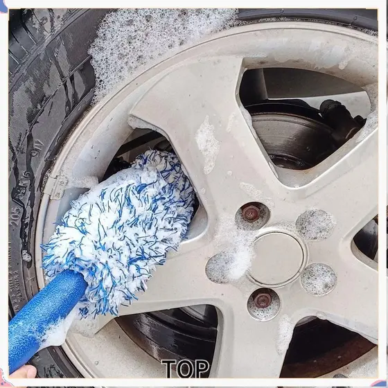 Escova De Cubo De Roda De Carro TOPABC , Limpeza De Aro De Pneu Para Lavagem , Cuidado Portátil De Detalhamento