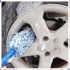 Escova De Cubo De Roda De Carro TOPABC , Limpeza De Aro De Pneu Para Lavagem , Cuidado Portátil De Detalhamento