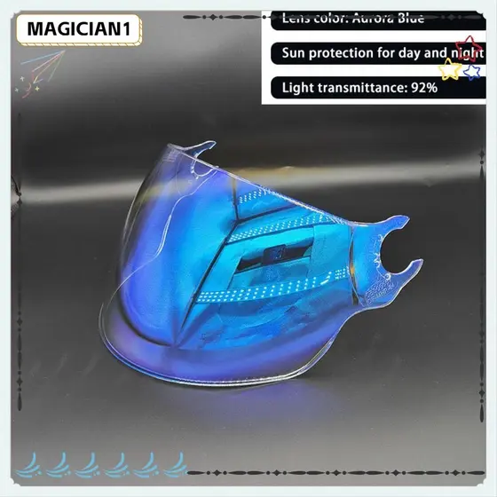Viseira De Capacete MAGICIAN LS2 , Lente De Substituição Espelhada Diurna E Noturna Revestimento UV Resistente A Arranhõ