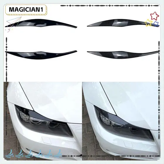 Capa De Pálpebra Para Luz De Carro MAGICIAN , Sobrancelhas De Farol De Modificação Externa , BMW Série 3 E90 E91 2005-20