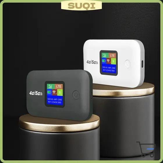 SUQI Pocket WiFi , Suporta Todos Os Cartões SIM Roteador Móvel De Sinal Forte , 4G Pequeno Portátil