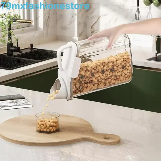 Tanque De Armazenamento MXFASHIONESB , Balde De Alimentos Para Animais De Estimação Selado Hermético , Frasco Transparen