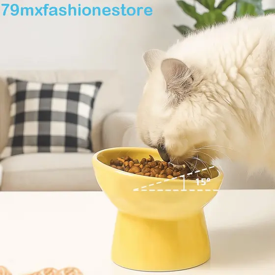 Tigela De Pé Alto Para Animais De Estimação MXFASHIONESB , Comida Lenta Gatos Multiuso De Grande Capacidade , Bacia De A