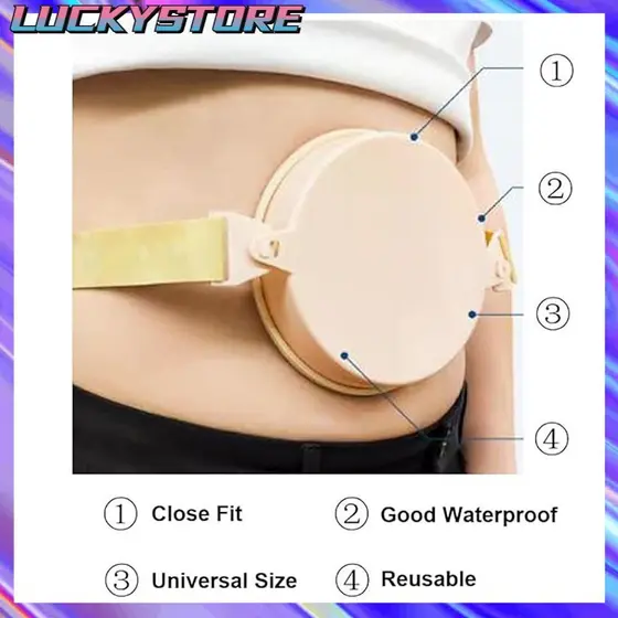 LUCKYSTOREGOODS Capa De Banho Para Ostomia , Capas Laváveis E Fáceis De Limpar Bolsa De Elástica Colostomia