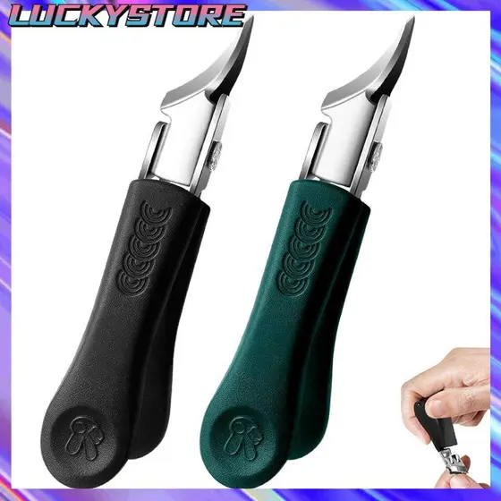 LUCKYSTOREGOODS Cortador De Unhas Com Borda Inclinada , Aparadores Oblíquos De Aço Inoxidável Anti-Respingos , Bico De Á