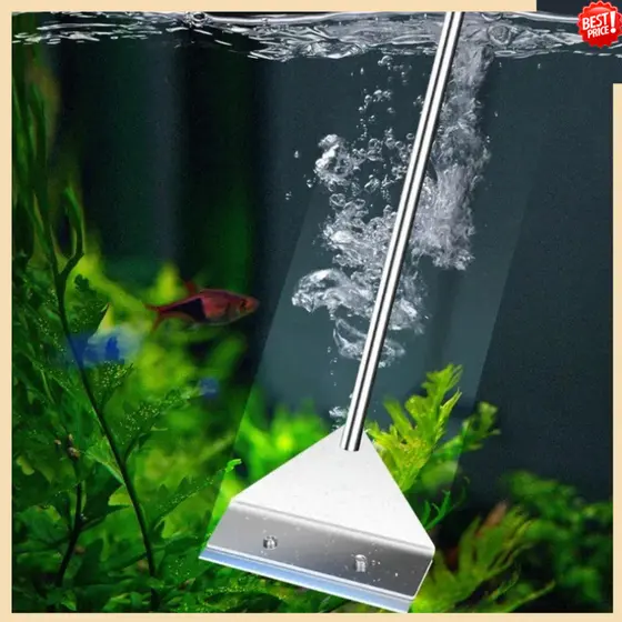 Raspador De Algas Para Aquários De Vidro-Aço Inoxidável Durável , Remove Poderosamente Teimosas , Ferramentas Profission