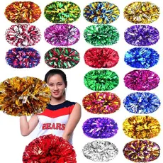 CHLIZ Líder De Torcida Pom Poms Vestir Roupa Fantasia Furo Duplo Cabo Dance Party Decorator