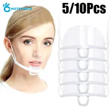 5/10 Pcs Máscara Plástica Transparente Anti Respingos Para Cozinha Máscaras Protetoras De Segurança Cozinheiro