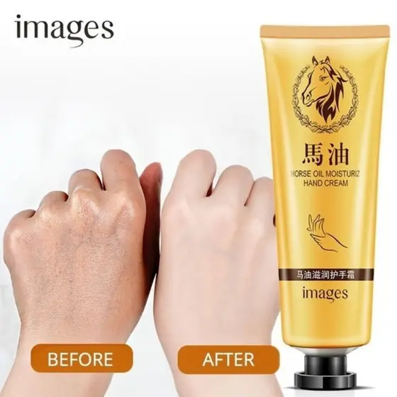 Óleo De Cavalo Reparação Creme Para As Mãos Anti-Envelhecimento Macio Clareamento Das Hidratante Nutrir Cuidados Com Loç