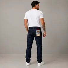 Calça Jeans Indomável Elegância e durabilidade - Azul Indico