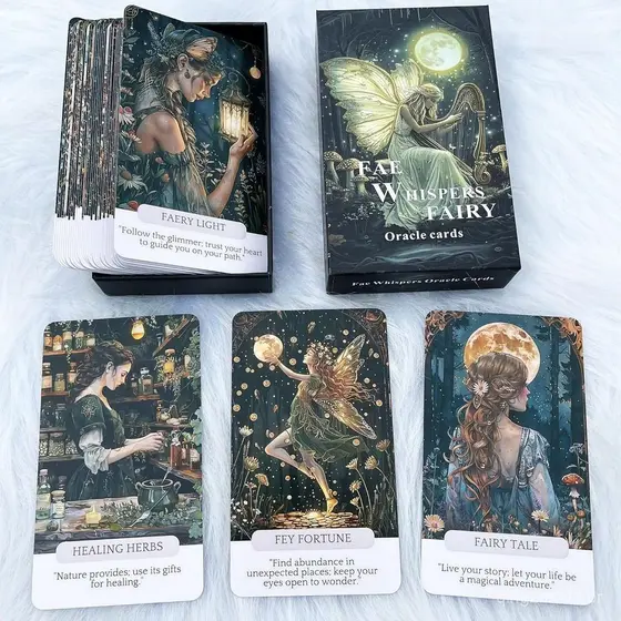 Novo jogo de tabuleiro versão em inglês Tarot, Cartas de Magia de Fadas 7.21 N3BS