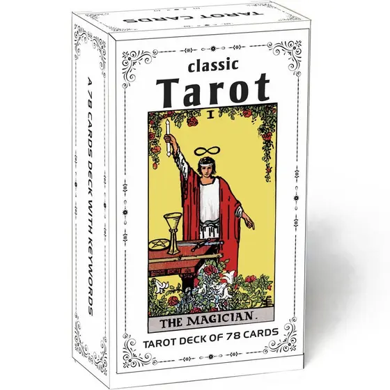 Baralho de Tarot para Iniciantes com Instruções, Conjunto Completo de Cartas de Tarot Waite 7.21 3RNV