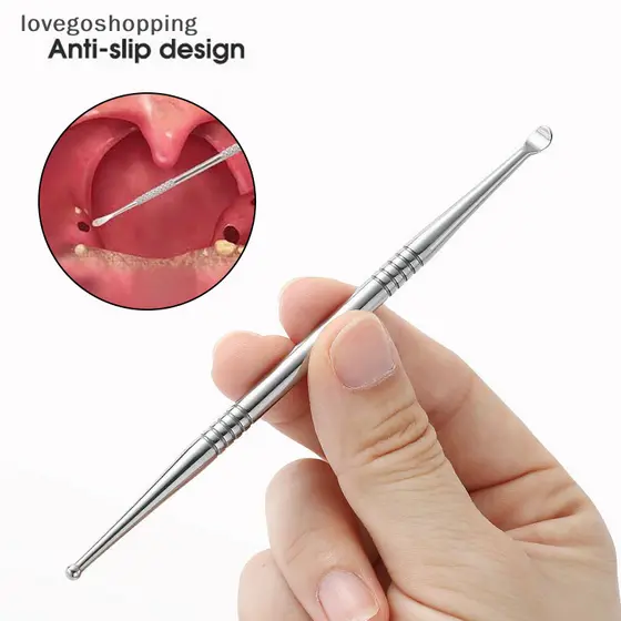 lovegoshopping.br 1pc Tonsil Stone & Ear Wax Remover Stainless Steel Tool Kit - Health Care, 60-100pcs BR