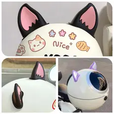 PFG Capacete Da Motocicleta Decorações De Orelha Acessório Para Scooter Adesivo Moto Skate Ciclismo FG