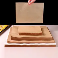 [sum] 50/100 Unidades De Papel Pergaminho Para Assar , Antiaderente , Pré-Cortado , Forno , Fritadeira De Ar , Grelhar B