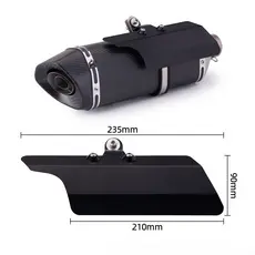 Tubo De Escape Da Motocicleta Resistente Ao Calor Capa Protetor Escudo Térmico Silenciador Guarda Anti-Escaldante