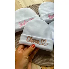 touca bebê menina rn /touca bebe recem nascido/ touca personalizada